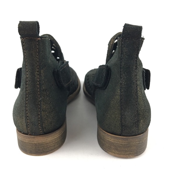 Musse & Cloud Caila Metallic Laser Cut Booties 36 - Picture 4 of 6